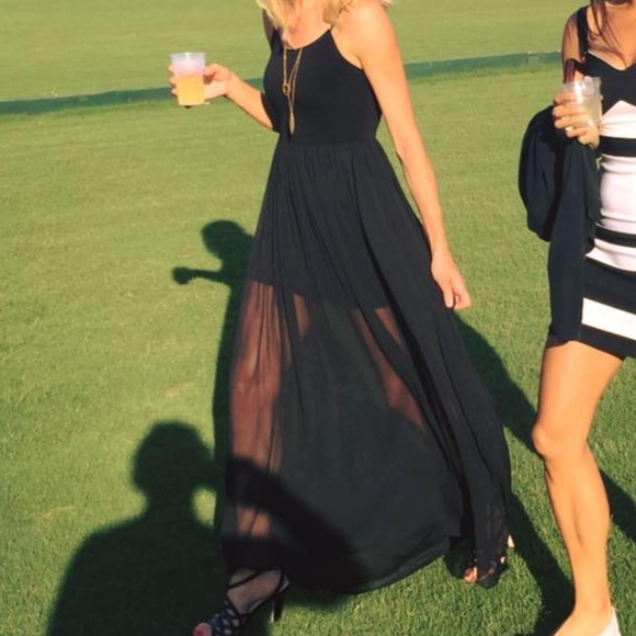 Alice + Olivia Dresses & Skirts - Alice & Olivia sheer maxi dress, worn 2x